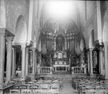 Altar i retaule de Santa Maria d'Amer. 1931