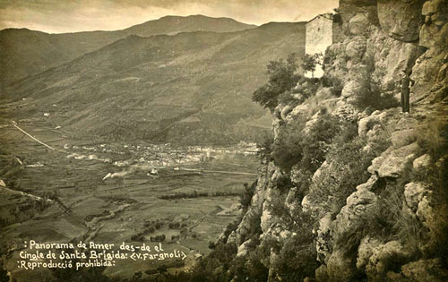 Panorama d'Amer des d'el cingle de Santa Brígida. 1911-1944