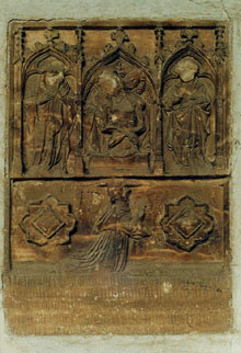 Monestir de Sant Esteve. Làpida sepulcral de Pere de Planella