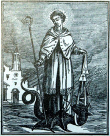 Sant Mer, un monjo benedictí, llegendari fundador i abat del monestir de Sant Esteve de Banyoles