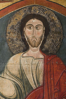 Detall del frontal d'altar de Baltarga. Ca. 1200. Procedeix de l'església parroquial de Sant Andreu de Baltarga