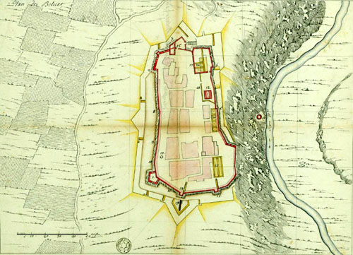 Plan de Belver. 1692