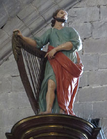 Detall de l'orgue de la basílica de Santa Maria