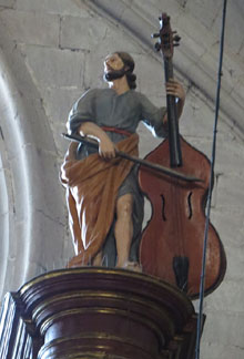 Detall de l'orgue de la basílica de Santa Maria