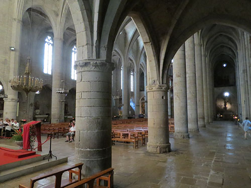 Interior de la nau gòtica de la catedral de Santa Maria