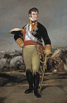 Ferran VII. Pintura de Francisco de Goya, 1815. Museo del Prado