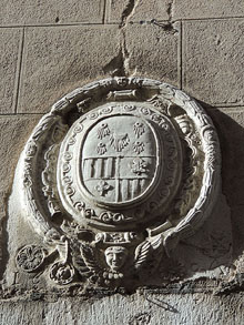 Façana de la capella de Sant Sebastià. Segles XVI-XVII. Detall