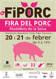 Cartell de la Fira del Porc FIPORC 2016