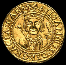 El rei Joan II en una moneda de 1460