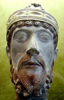 Bust del rei franc Lotari (941-986)