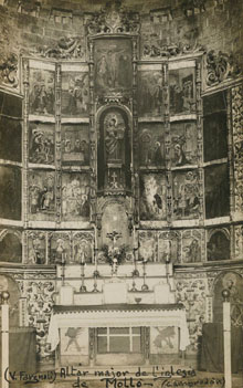 Altar major de l'església de Santa Cecília de Molló. 1911-1944
