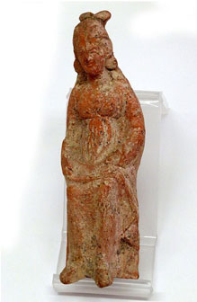 Figura femenina, terracota. Empúries (L'Escala, Alt Empordà). Segle III aC