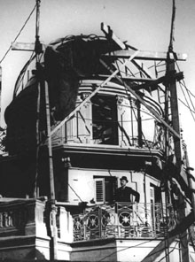 Desmuntatge de l'Observatori Català de Rafael Patxot a Sant Feliu de Guíxols donat a la Societat Astronòmica de Barcelona. 1911