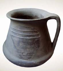 Bicònic de ceràmica grisa. Segle II aC