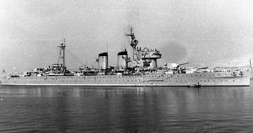 El creuer 'Canarias'. Va bombardejar Sant Feliu de Guíxols el 23 de febrer de 1938