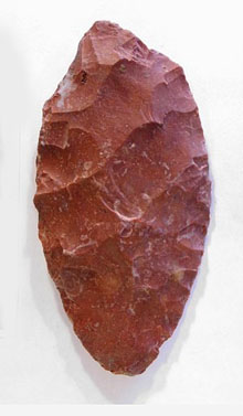 Fulla de sílex solutriana de la cova de l'Arbreda. (18.000-15.000 aC)