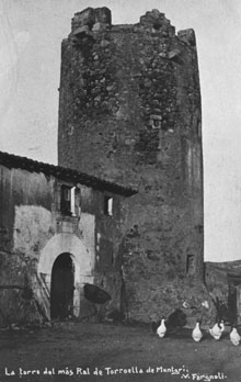 La torre del más Ral de Torroella de Montgrí. 1911