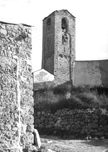Campanar de l'església de Santa Eugènia de Bellver de Cerdanya. 1985