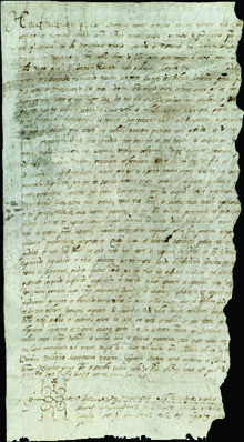 Àpoca atorgada per Antoni Canya de Mas, pagès de la Bisbal, a favor de Pere Masó, pagès de Pedrinyà. 1620