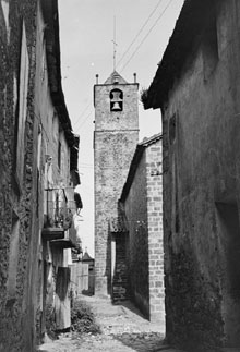 Campanar de l'església vella de Castellfollit de la Roca. 1925