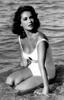 Liz Taylor al film 'Suddenly Last Summer' (1959), de Joseph L. Mankiewicz, rodat a Begur