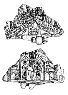 Díptic de Mataplana (del Àngels o de l'Anunciació). Peltre. Segle XI-XII