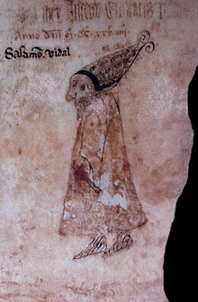 Salomó Vidal, un prestamista jueu. Liber judeorum, Vic, 1334-1340