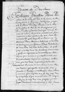 Testament d'Antoni Porcallas, patró pescador del Port de la Selva. 1816