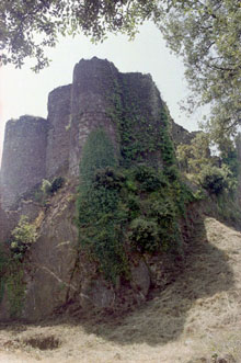El castell de Montsoriu el dia de la commemoració del mil·lenari de Sant Feliu de Buixalleu. 2002