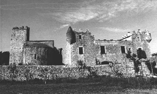 Església romànica i castell de Sant Feliu de la Garriga. 1989