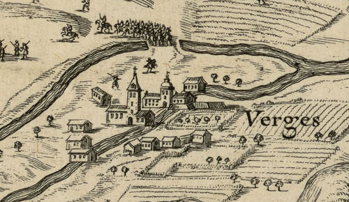Verges. Detall de 'La batalla del Ter', 1694. Beaulieu